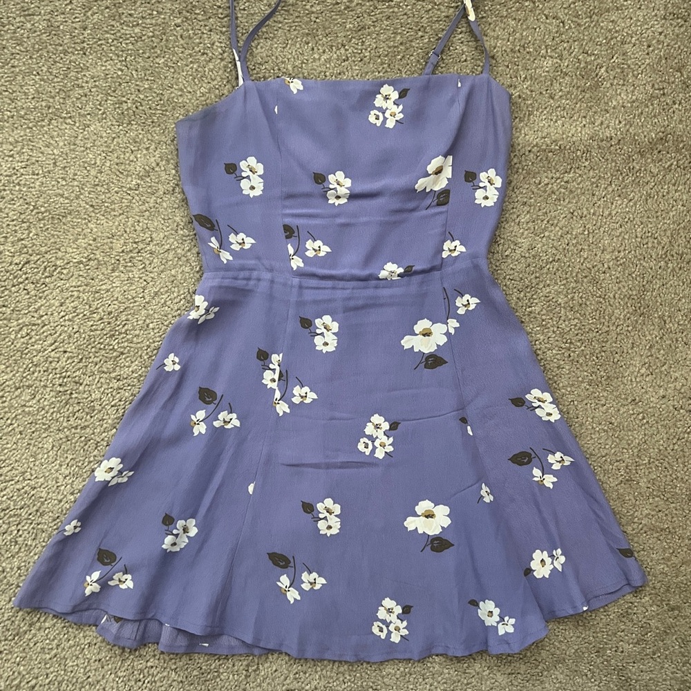 Reformation Floral Spaghetti Strap Dress